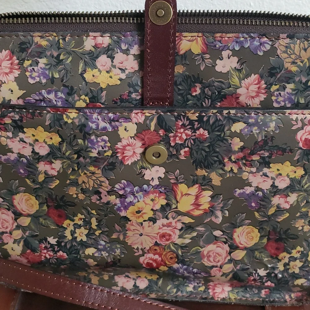 Patricia Nash Nerina Crossbody & Cassis RFID Leather Wallet English Country - Picture 5 of 16
